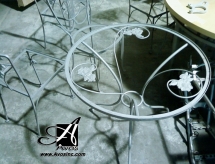 Chairs and Table Sand Blasted